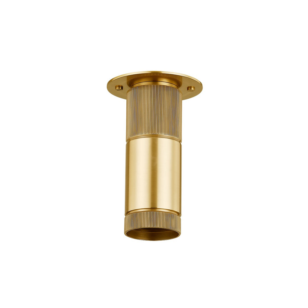Dighton One Light Flush Mount in Aged Brass - available from The Lighting Shoppe, trusted by Canadian homeowners