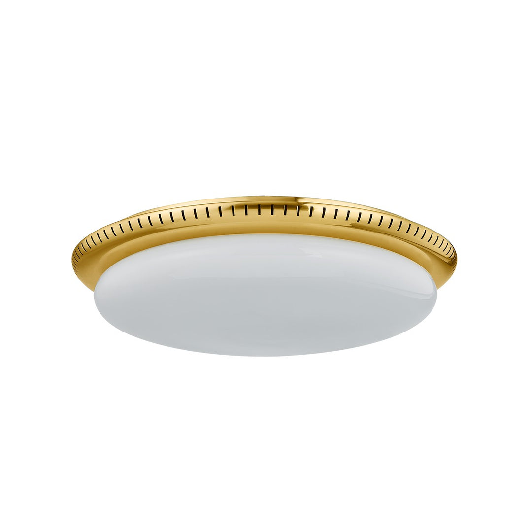 North Castle LED Flush Mount in Aged Brass - available from The Lighting Shoppe, trusted by Canadian homeowners
