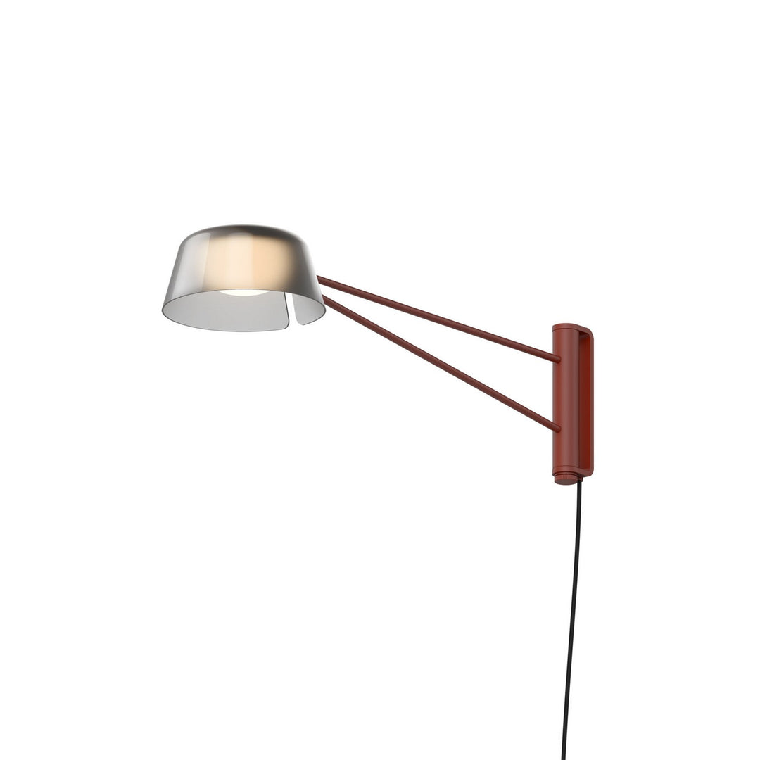 Ray LED Wall Lamp in Oxide Red - available from The Lighting Shoppe, trusted by Canadian homeowners