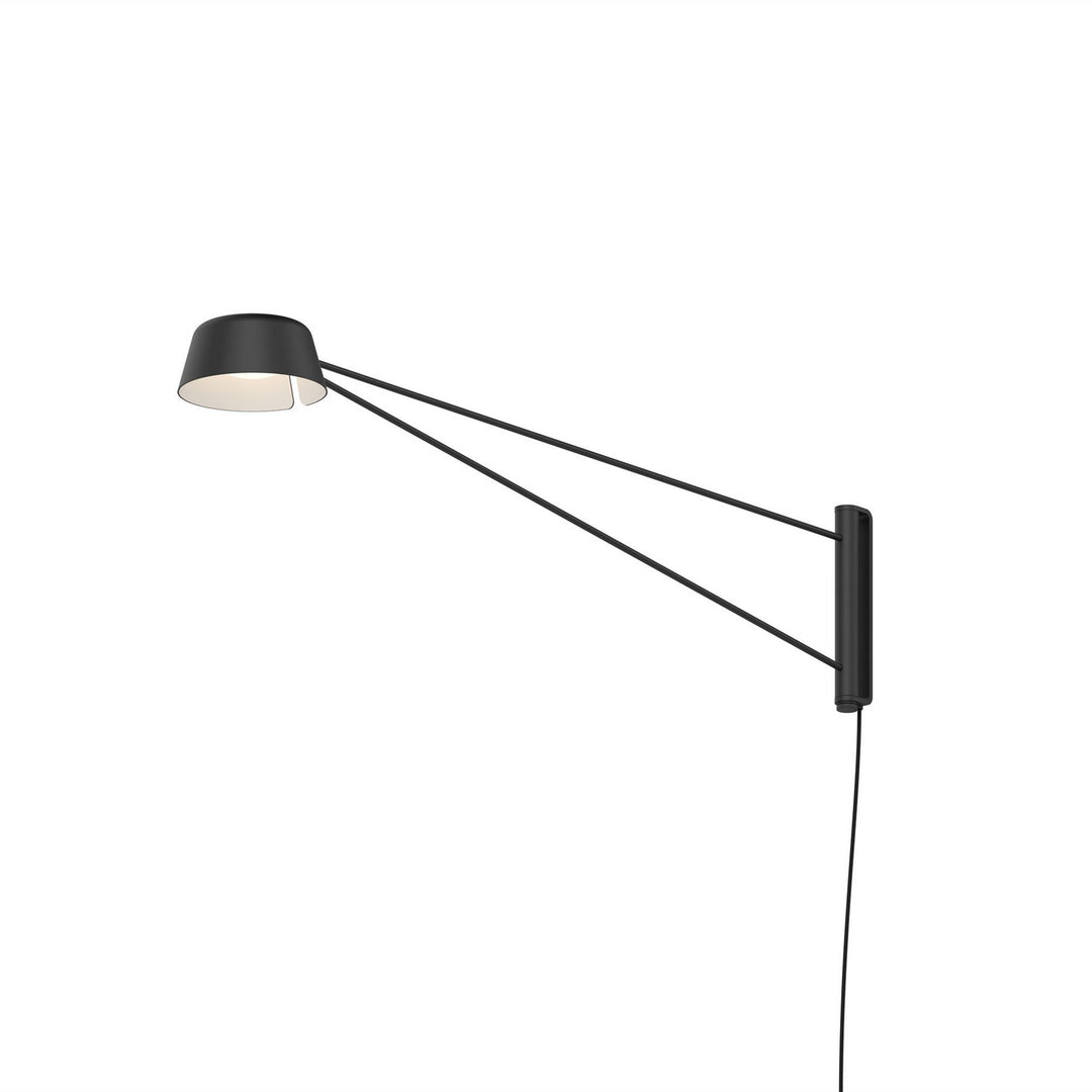 Ray LED Wall Lamp in Satin Black - available from The Lighting Shoppe, trusted by Canadian homeowners