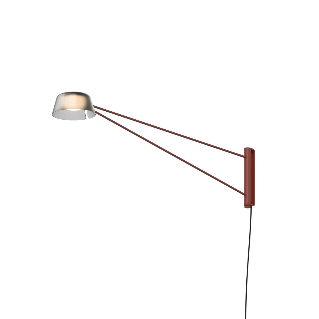 Ray LED Wall Lamp in Oxide Red - available from The Lighting Shoppe, trusted by Canadian homeowners