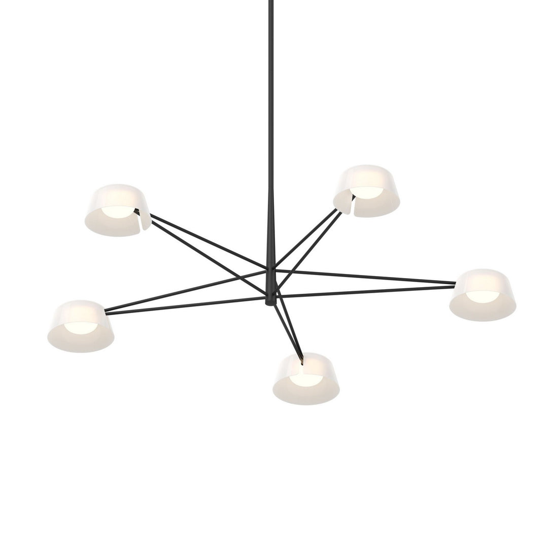 Ray LED Pendant in Satin Black - available from The Lighting Shoppe, trusted by Canadian homeowners