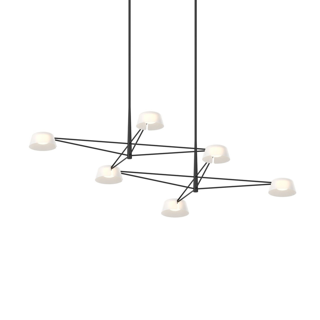 Ray LED Pendant in Satin Black - available from The Lighting Shoppe, trusted by Canadian homeowners