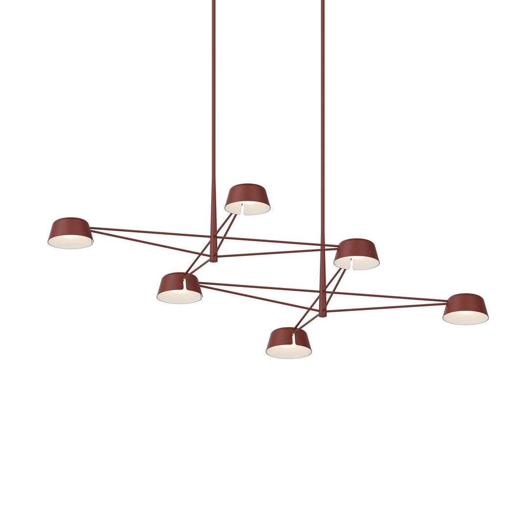 Ray LED Pendant in Oxide Red - available from The Lighting Shoppe, trusted by Canadian homeowners