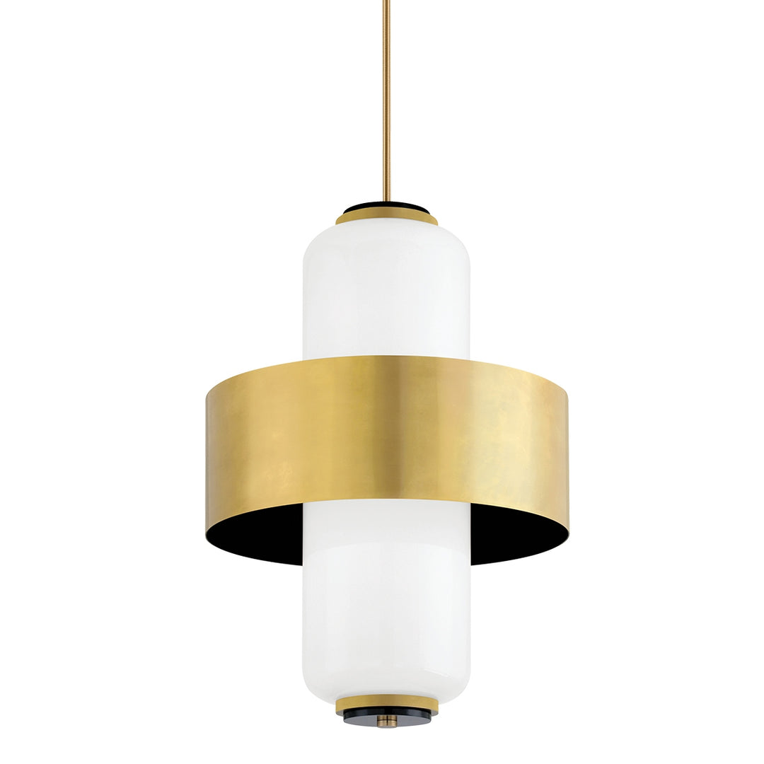 Corbett Lighting Canada - 275-46-VB/SBK - Six Light Pendant - Melrose - Vintage Brass/Soft Black