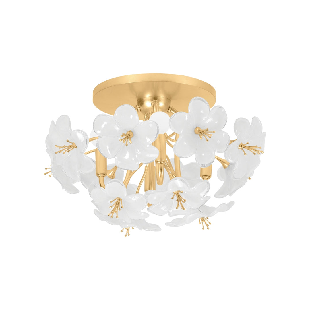Corbett Lighting Canada - 367-04-GL - Four Light Flush Mount - Hygea - Gold Leaf