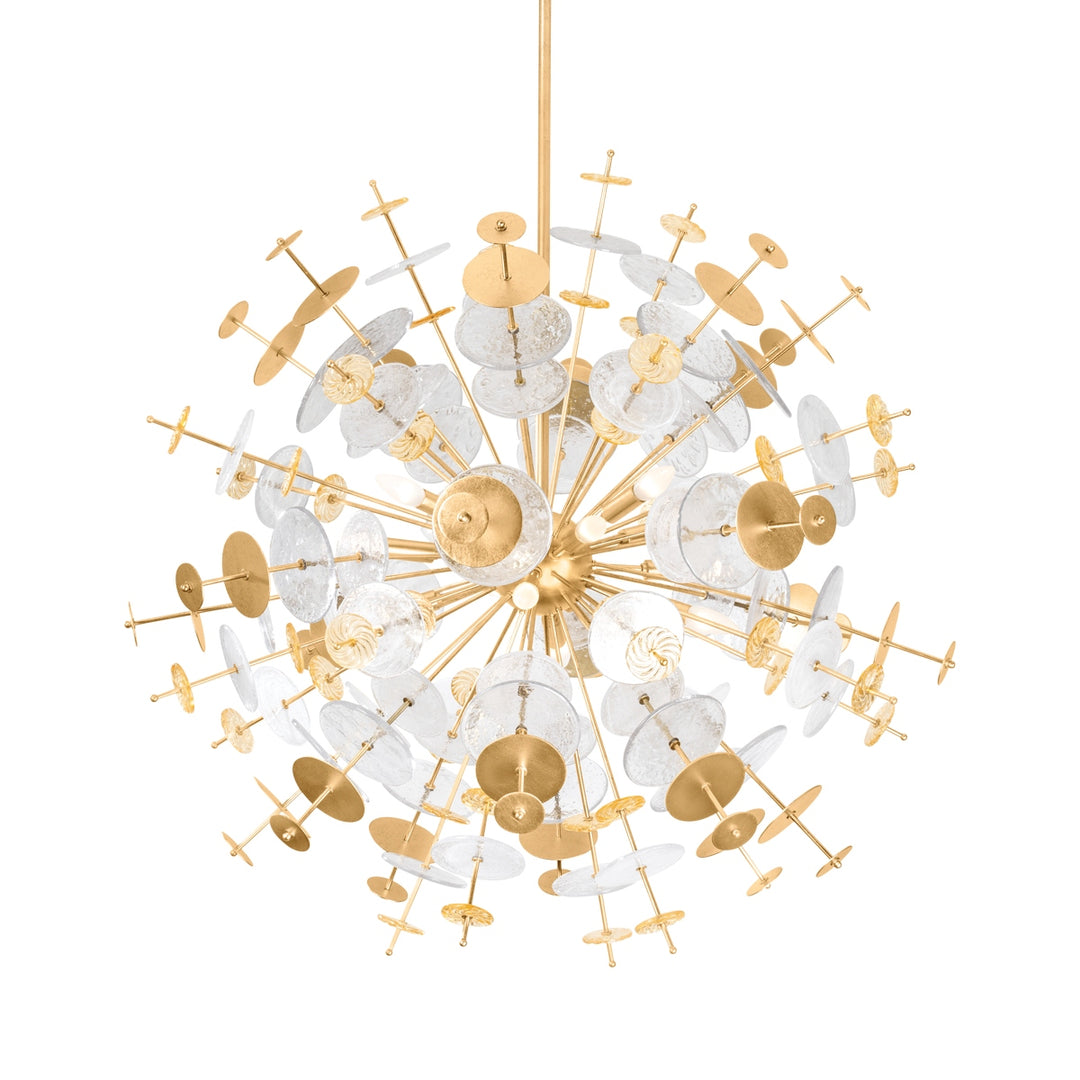 Corbett Lighting Canada - 371-37-VGL - 12 Light Chandelier - Gleason - Vintage Gold Leaf