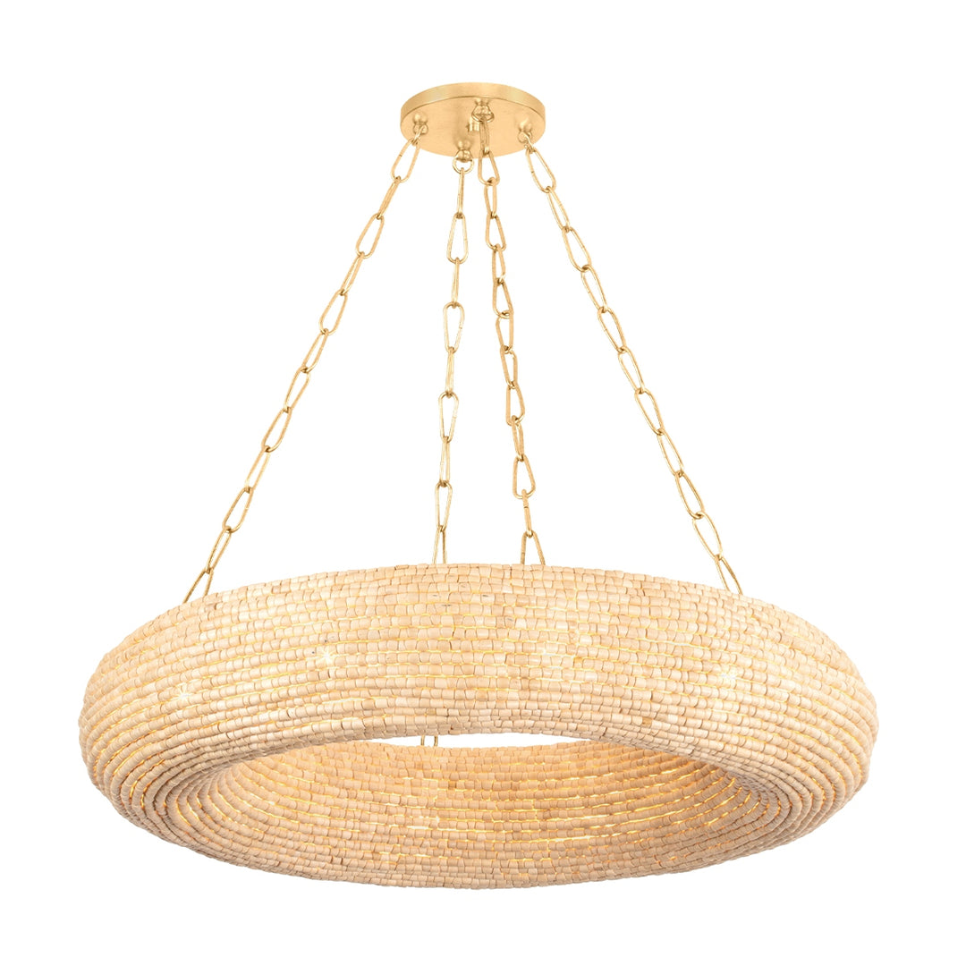 Corbett Lighting Canada - 384-36-VGL - Ten Light Chandelier - Lure - Vintage Gold Leaf
