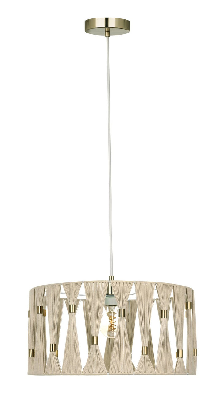 Macclenny One Light Pendant in Brushed Brass - available from The Lighting Shoppe, trusted by Canadian homeowners
