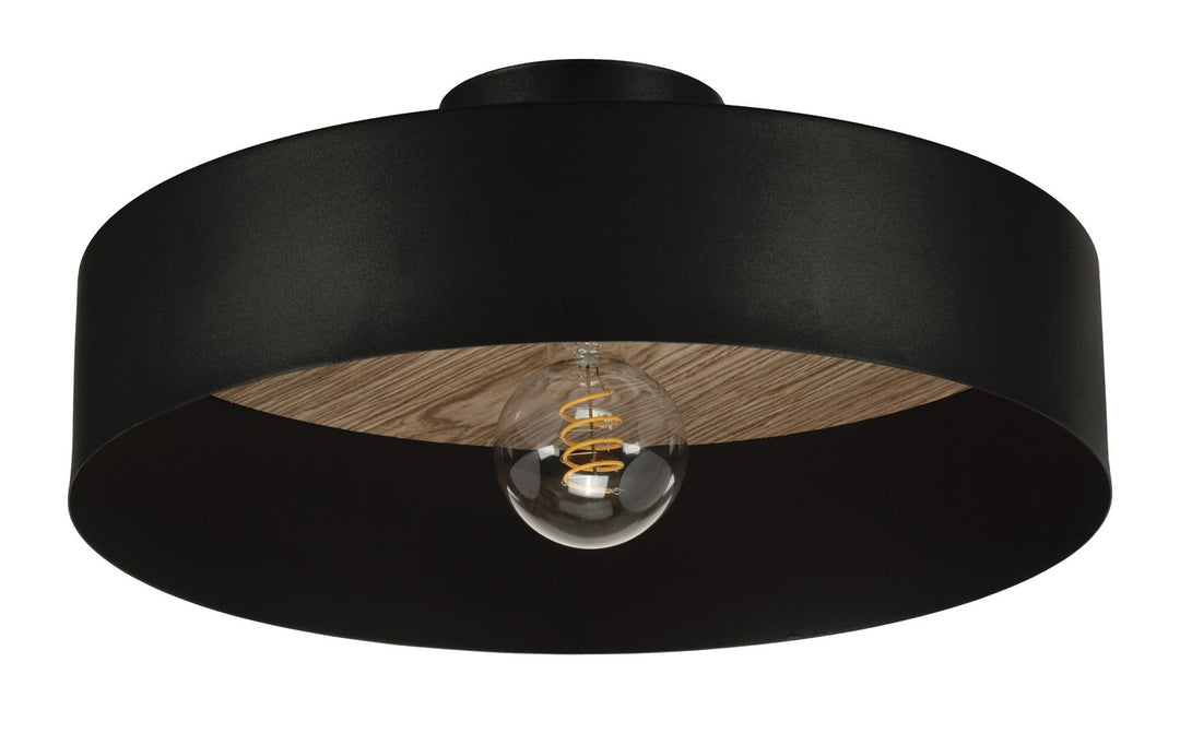 Duaia One Light Semi-Ceiling Mount in Black - available from The Lighting Shoppe, trusted by Canadian homeowners