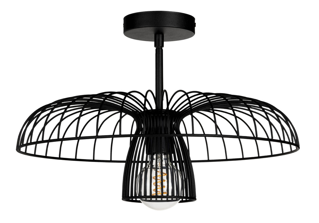 Champerico One Light Ceiling Mount in Black - available from The Lighting Shoppe, trusted by Canadian homeowners