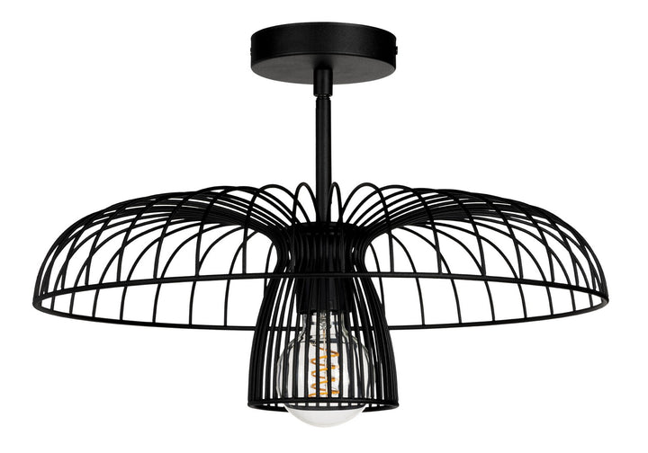 Champerico One Light Ceiling Mount in Black - available from The Lighting Shoppe, trusted by Canadian homeowners