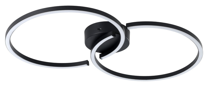 Amandolo LED Ceiling Mount in Black - available from The Lighting Shoppe, trusted by Canadian homeowners