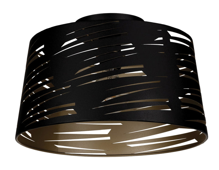 Akers Mill One Light Ceiling Mount in Black - available from The Lighting Shoppe, trusted by Canadian homeowners