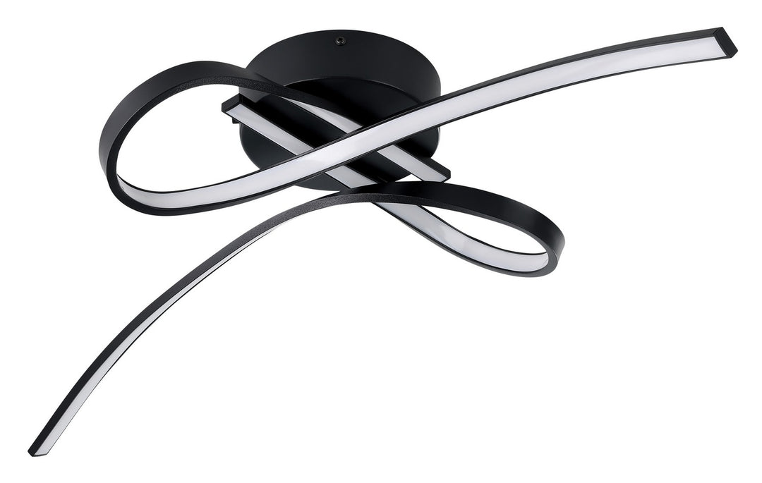 Selvina 1 LED Ceiling Mount in Black - available from The Lighting Shoppe, trusted by Canadian homeowners