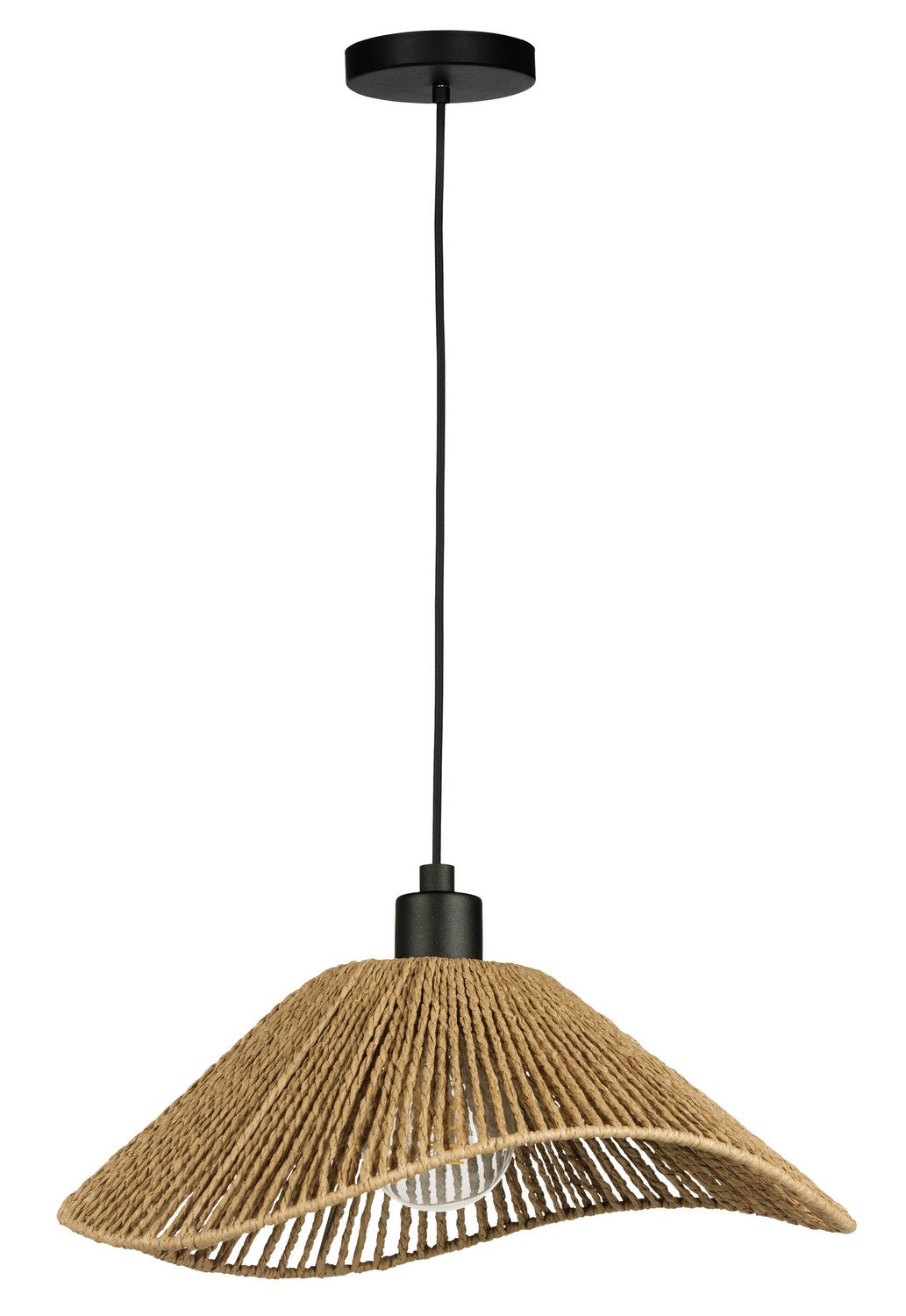 Lavister One Light Dual Mount Pendant or Ceiling in Black - available from The Lighting Shoppe, trusted by Canadian homeowners