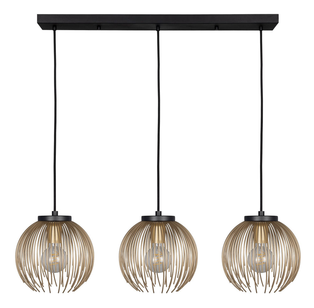 Venezuela Three Light Pendant in Black - available from The Lighting Shoppe, trusted by Canadian homeowners