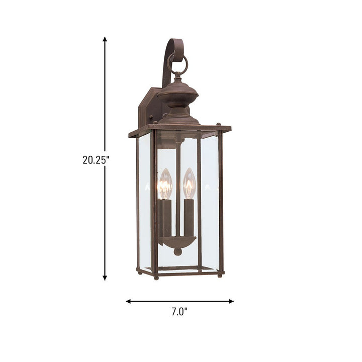 Generation Lighting Canada - 8468-71 - Two Light Outdoor Wall Lantern - Jamestowne - Antique Bronze
