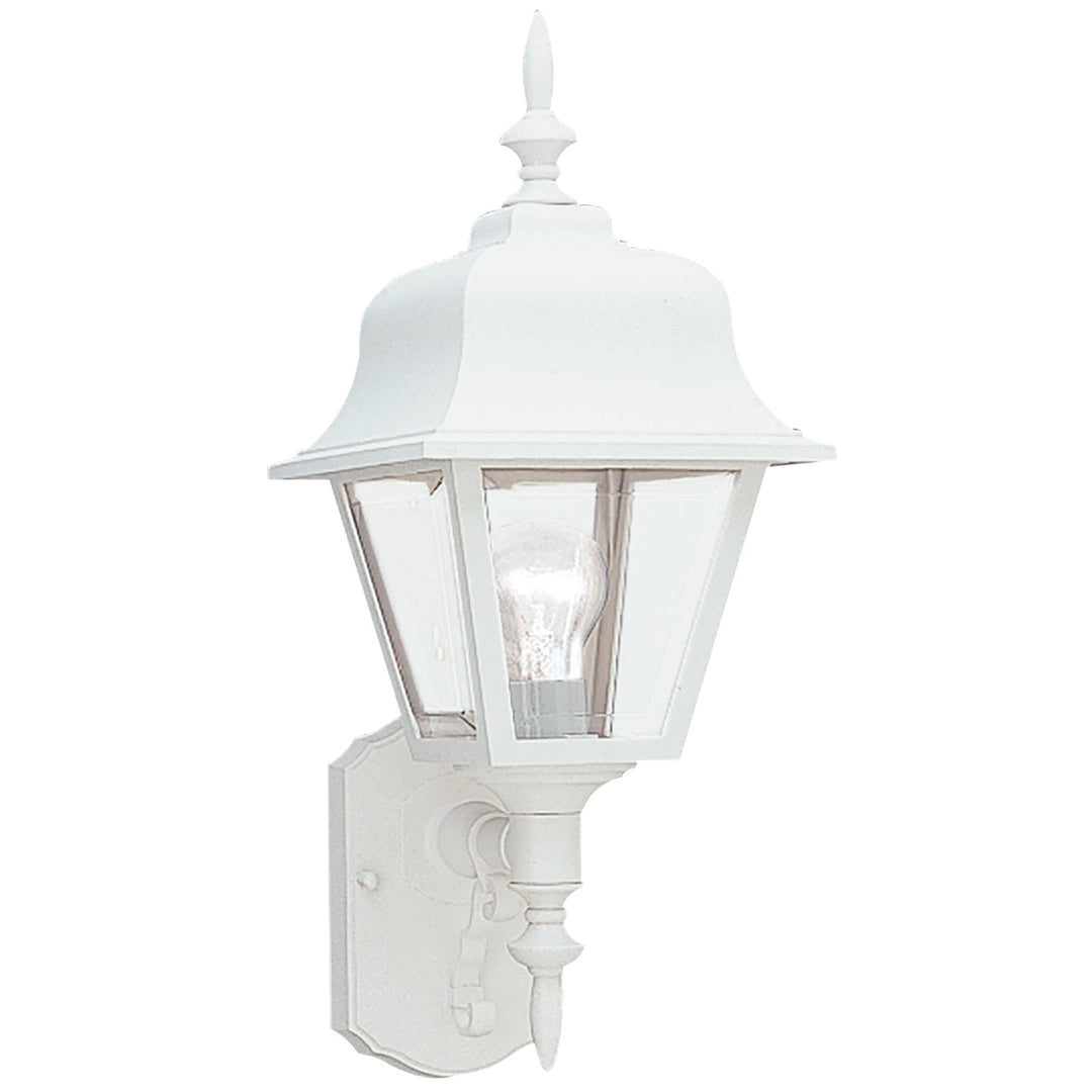 Polycarbonate Outdoor One Light Outdoor Wall Lantern in White - available from The Lighting Shoppe, trusted by Canadian homeowners
