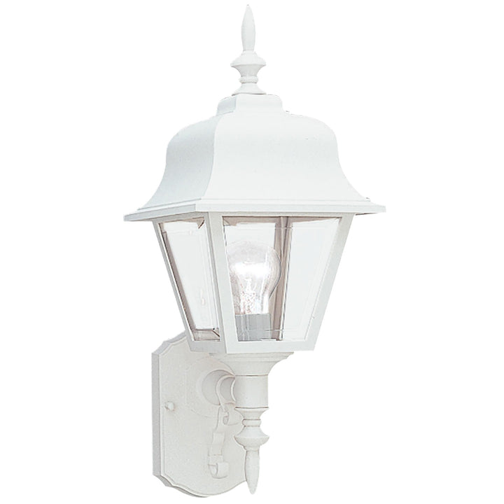 Polycarbonate Outdoor One Light Outdoor Wall Lantern in White - available from The Lighting Shoppe, trusted by Canadian homeowners