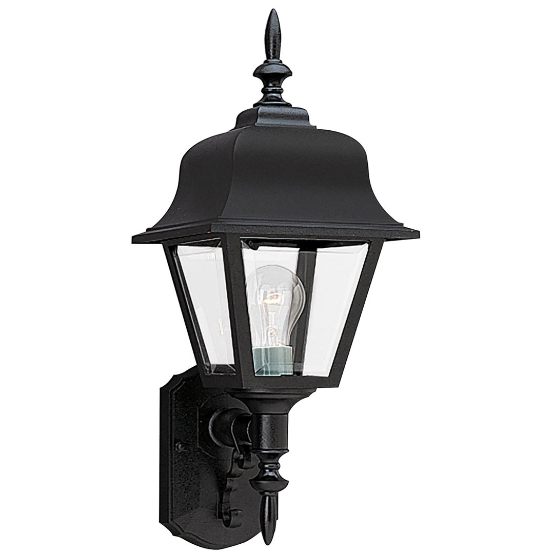 Polycarbonate Outdoor One Light Outdoor Wall Lantern in Black - available from The Lighting Shoppe, trusted by Canadian homeowners