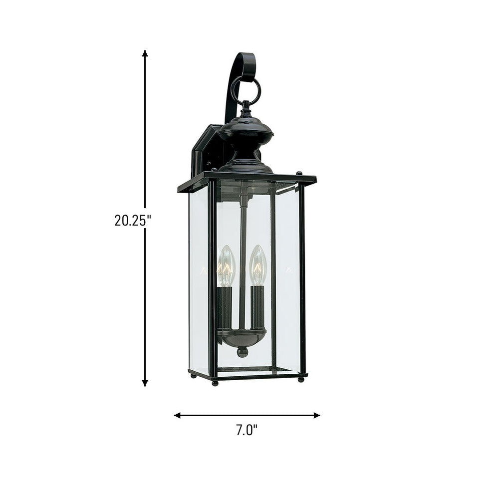 Generation Lighting Canada - 8468-12 - Two Light Outdoor Wall Lantern - Jamestowne - Black