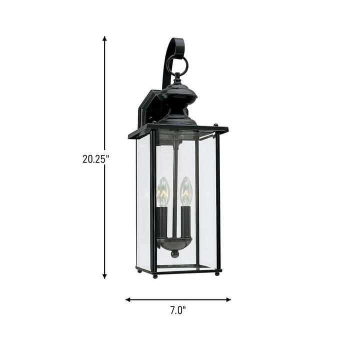 Generation Lighting Canada - 8468-12 - Two Light Outdoor Wall Lantern - Jamestowne - Black