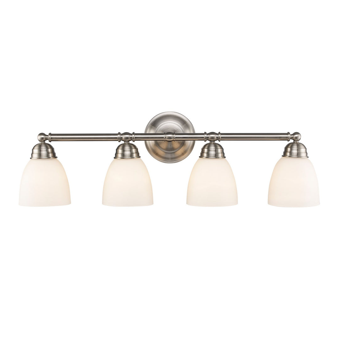 Ardmore Four Light Vanity Bar in Brushed Nickel - available from The Lighting Shoppe, trusted by Canadian homeowners