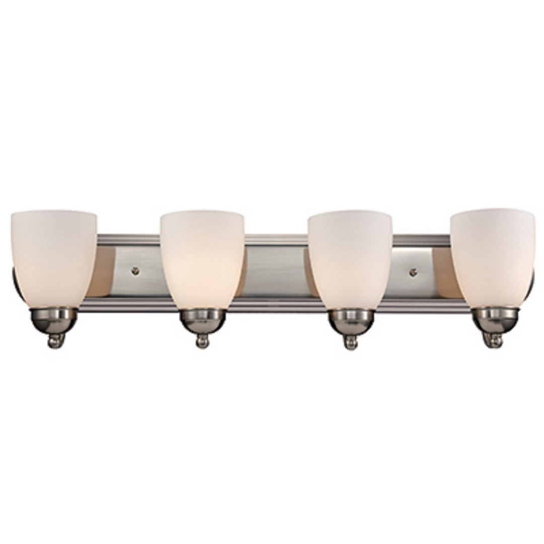 Clayton Four Light Vanity Bar in Polished Chrome - available from The Lighting Shoppe, trusted by Canadian homeowners