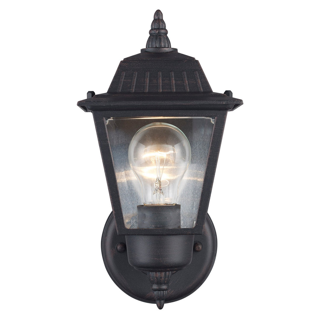 Estate One Light Wall Lantern in Rust - available from The Lighting Shoppe, trusted by Canadian homeowners