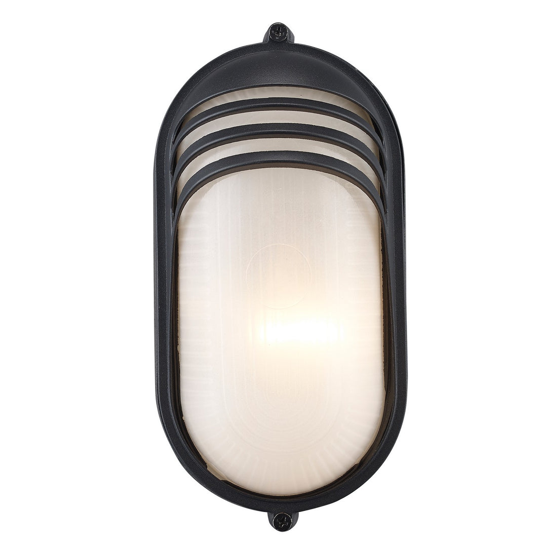 Fringe One Light Bulkhead in Black - available from The Lighting Shoppe, trusted by Canadian homeowners