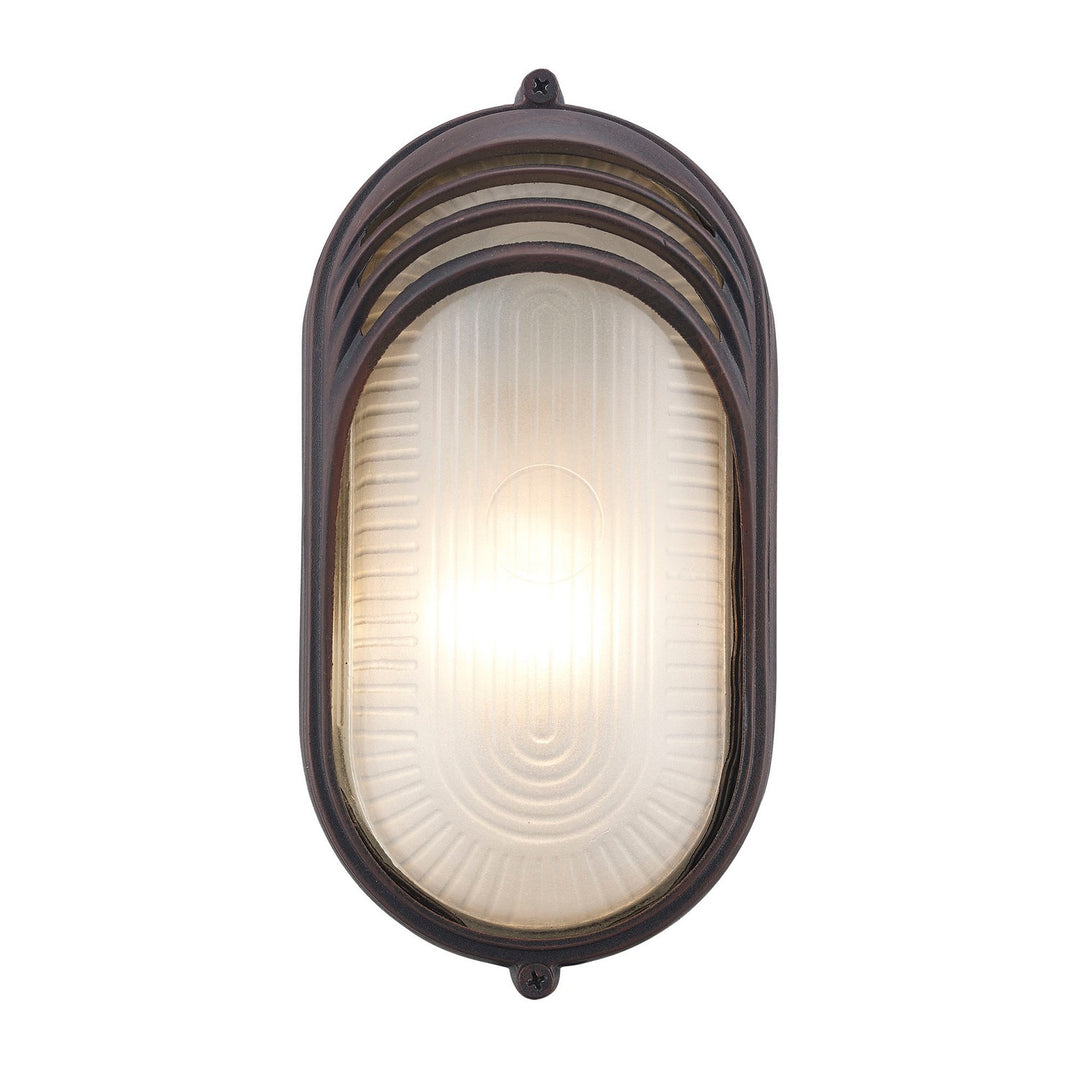 Fringe One Light Bulkhead in Rust - available from The Lighting Shoppe, trusted by Canadian homeowners