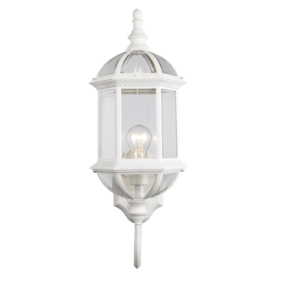 Wentworth One Light Wall Lantern in White - available from The Lighting Shoppe, trusted by Canadian homeowners