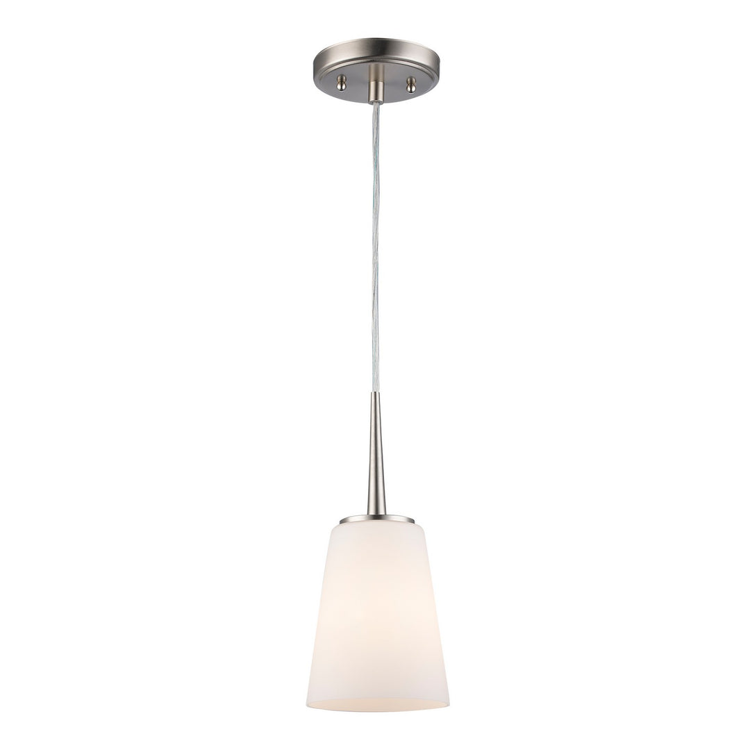 One Light Pendant in Brushed Nickel - available from The Lighting Shoppe, trusted by Canadian homeowners