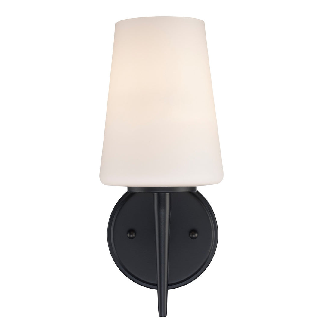 One Light Wall Sconce in Black - available from The Lighting Shoppe, trusted by Canadian homeowners
