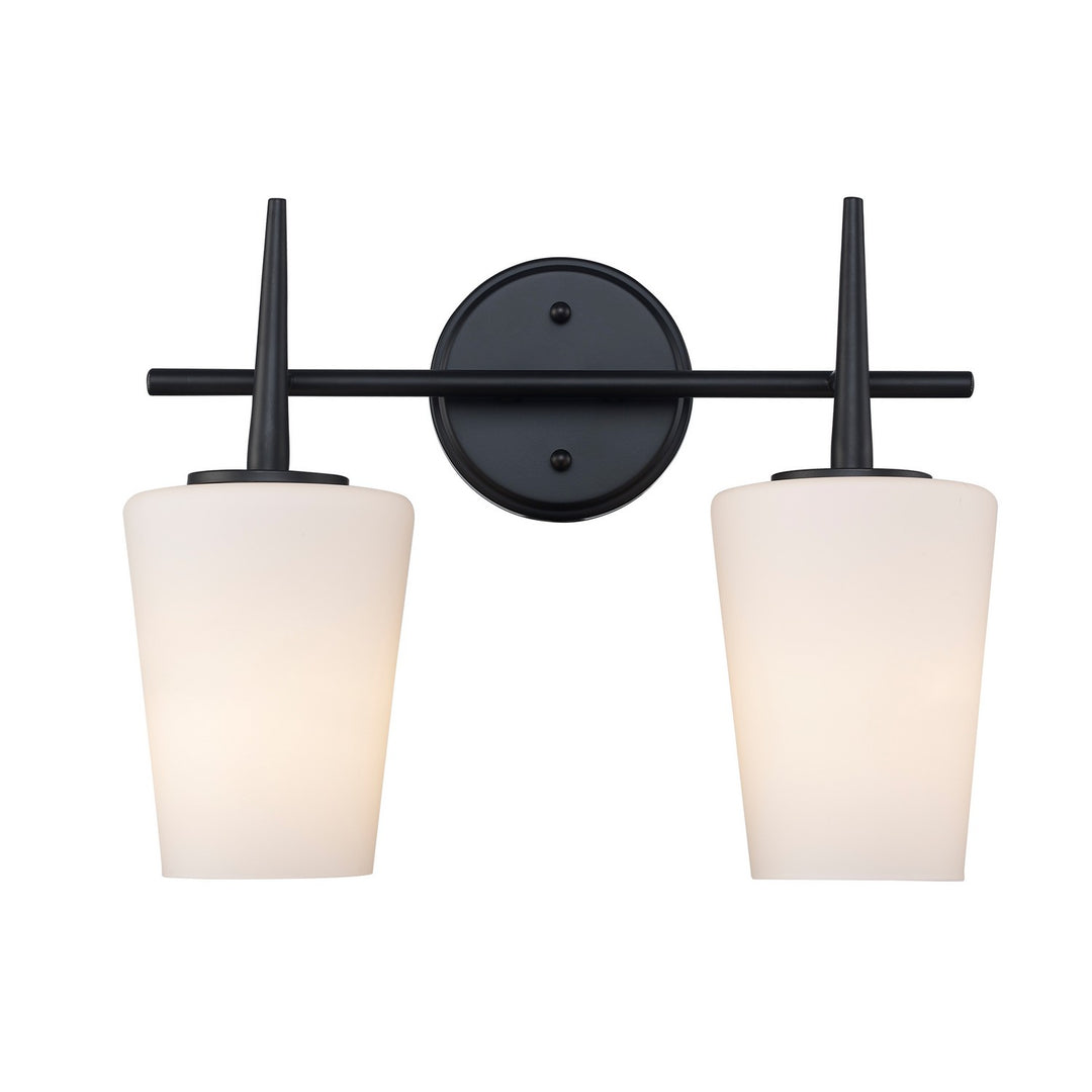 Two Light Wall Sconce in Black - available from The Lighting Shoppe, trusted by Canadian homeowners