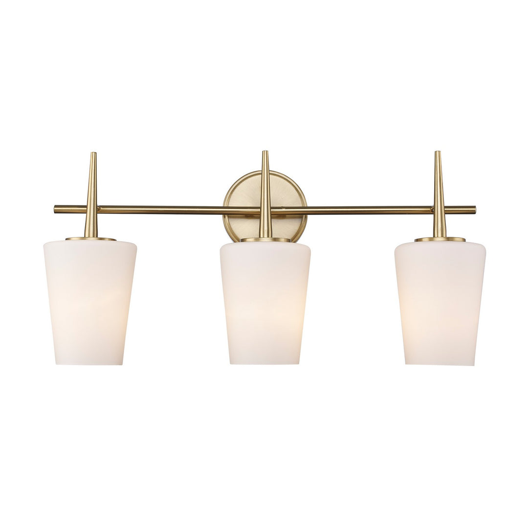 Three Light Wall Sconce in Antique Gold - available from The Lighting Shoppe, trusted by Canadian homeowners