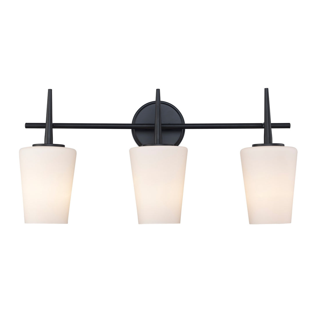Three Light Vanity in Black - available from The Lighting Shoppe, trusted by Canadian homeowners