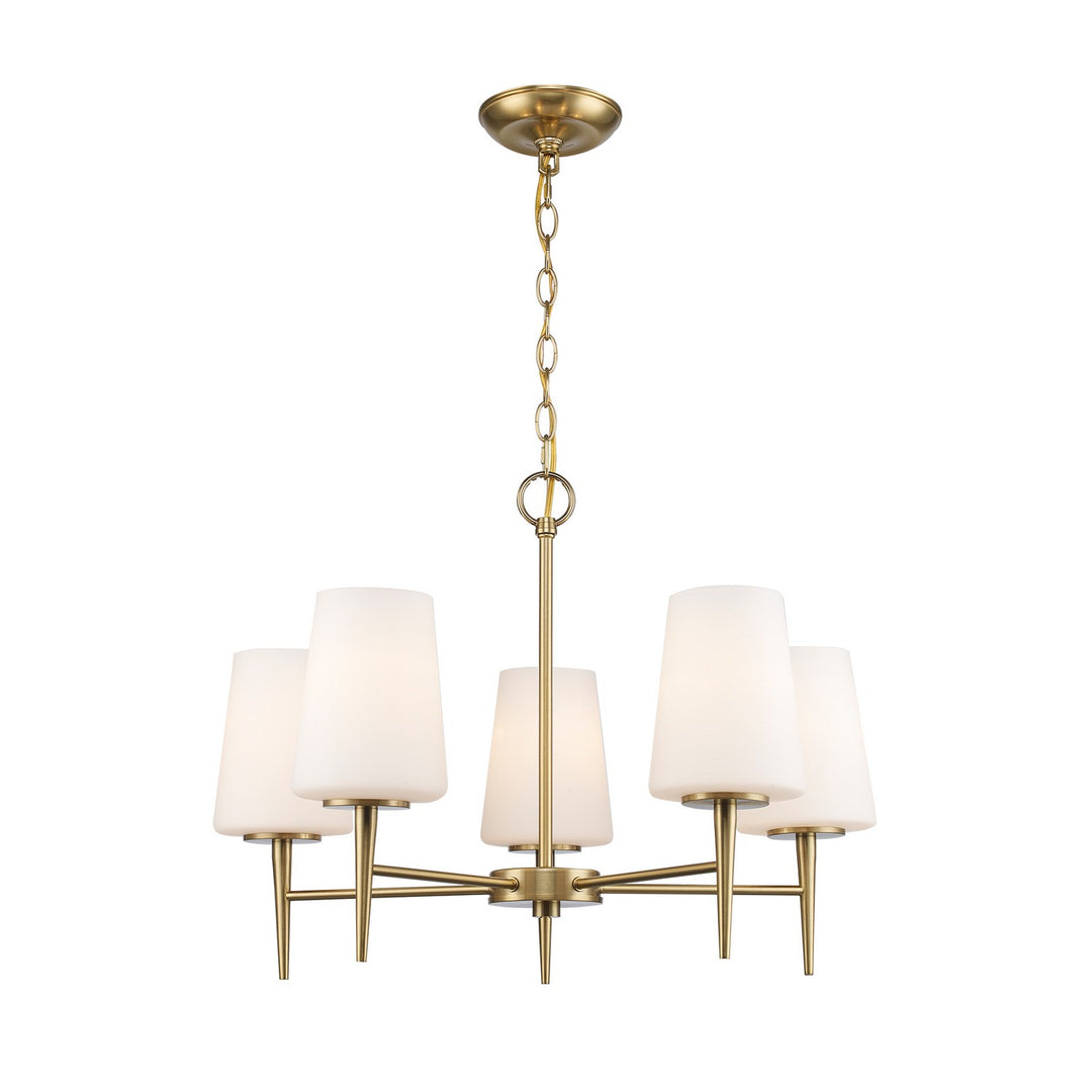 Five Light Chandelier in Antique Gold - available from The Lighting Shoppe, trusted by Canadian homeowners