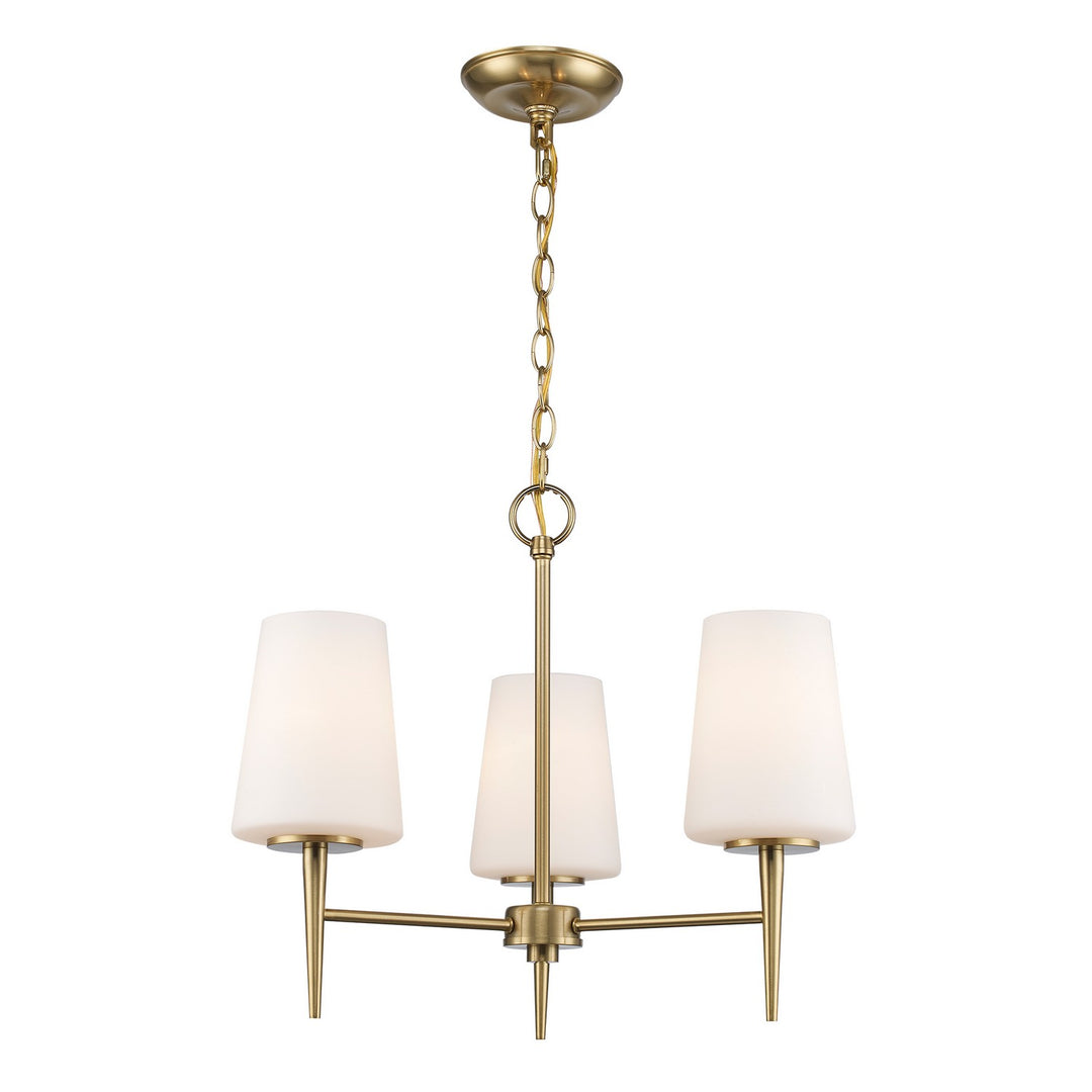 Three Light Chandelier in Antique Gold - available from The Lighting Shoppe, trusted by Canadian homeowners