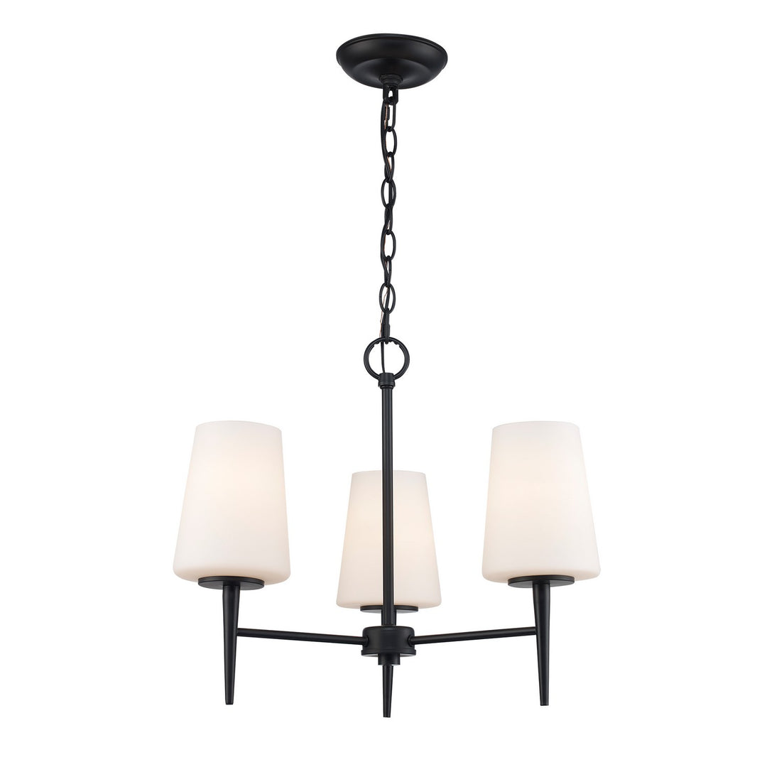 Three Light Chandelier in Black - available from The Lighting Shoppe, trusted by Canadian homeowners