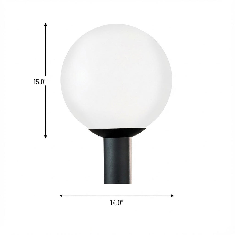 Generation Lighting Canada - 8254-68 - One Light Outdoor Post Lantern - Outdoor Globe - White Plastic