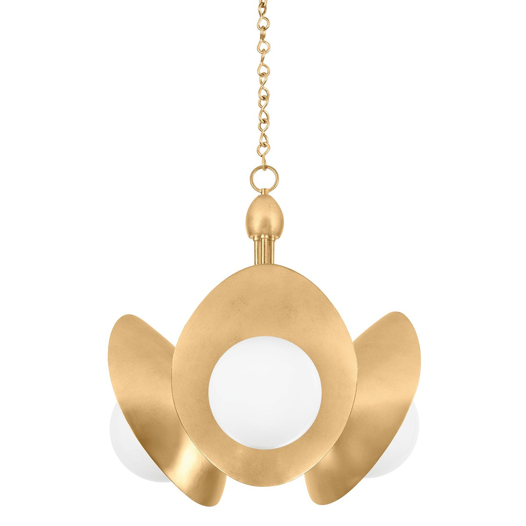Troy Lighting Canada - F3024-VGL - Three Light Chandelier - Olson - Vintage Gold Leaf