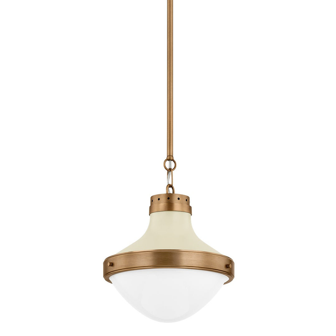 Troy Lighting Canada - F3113-PBR/SSD - One Light Pendant - Maxton - Patina Brass
