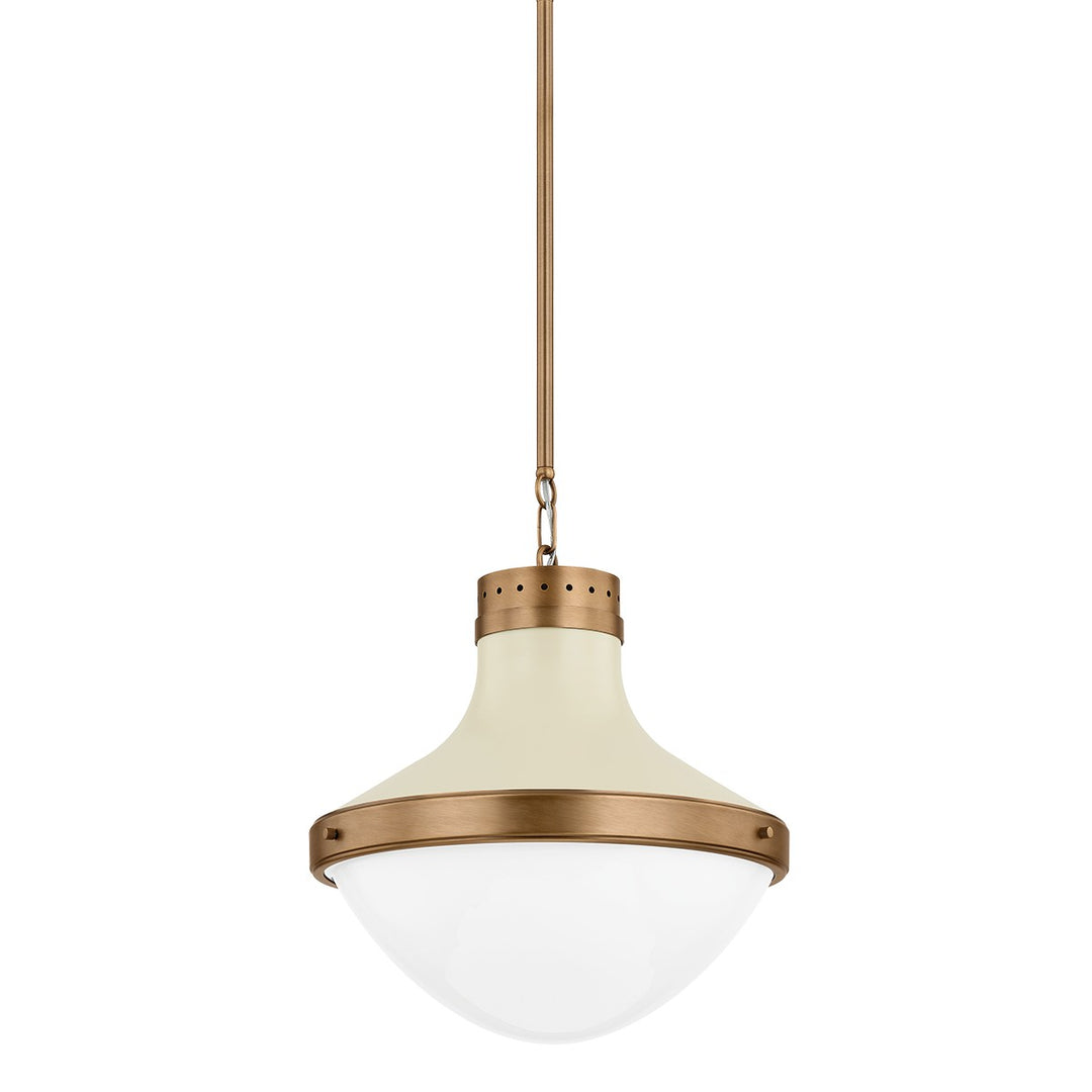 Troy Lighting Canada - F3117-PBR/SSD - One Light Pendant - Maxton - Patina Brass