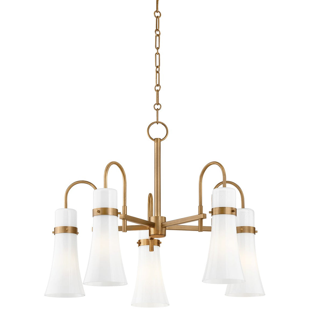 Troy Lighting Canada - F3427-PBR - Five Light Chandelier - Maple - Patina Brass