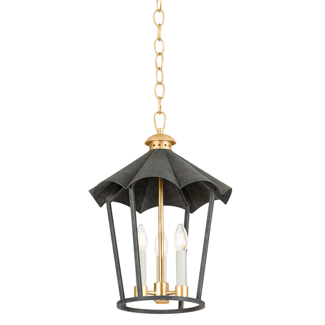 Troy Lighting Canada - F3714-VGL/FRN - Three Light Lantern - Wildomar - Vintage Gold Leaf