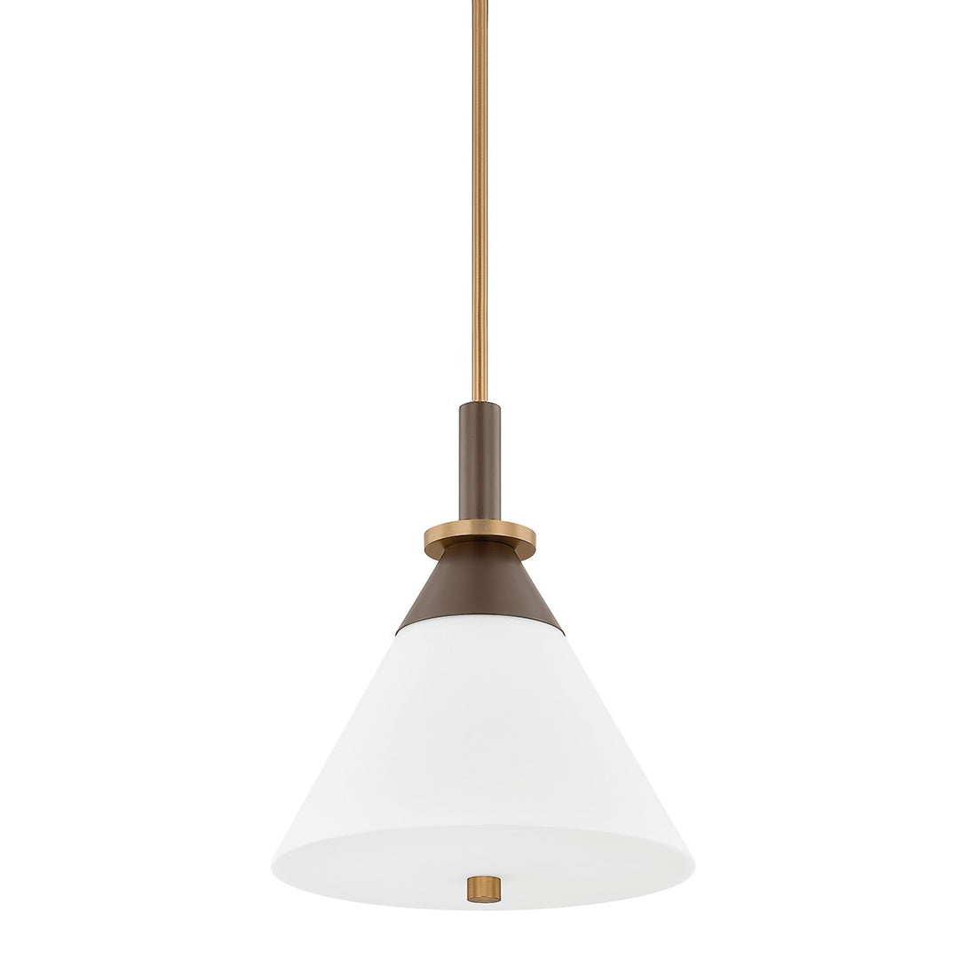 Troy Lighting Canada - F4216-PBR/BRZ - One Light Pendant - Staton - Patina Brass