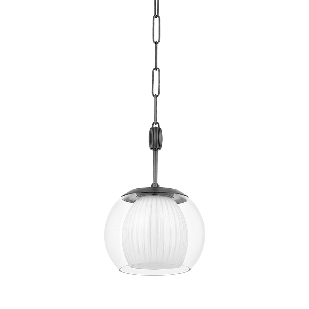 Clementon One Light Pendant in Distressed Bronze - available from The Lighting Shoppe, trusted by Canadian homeowners