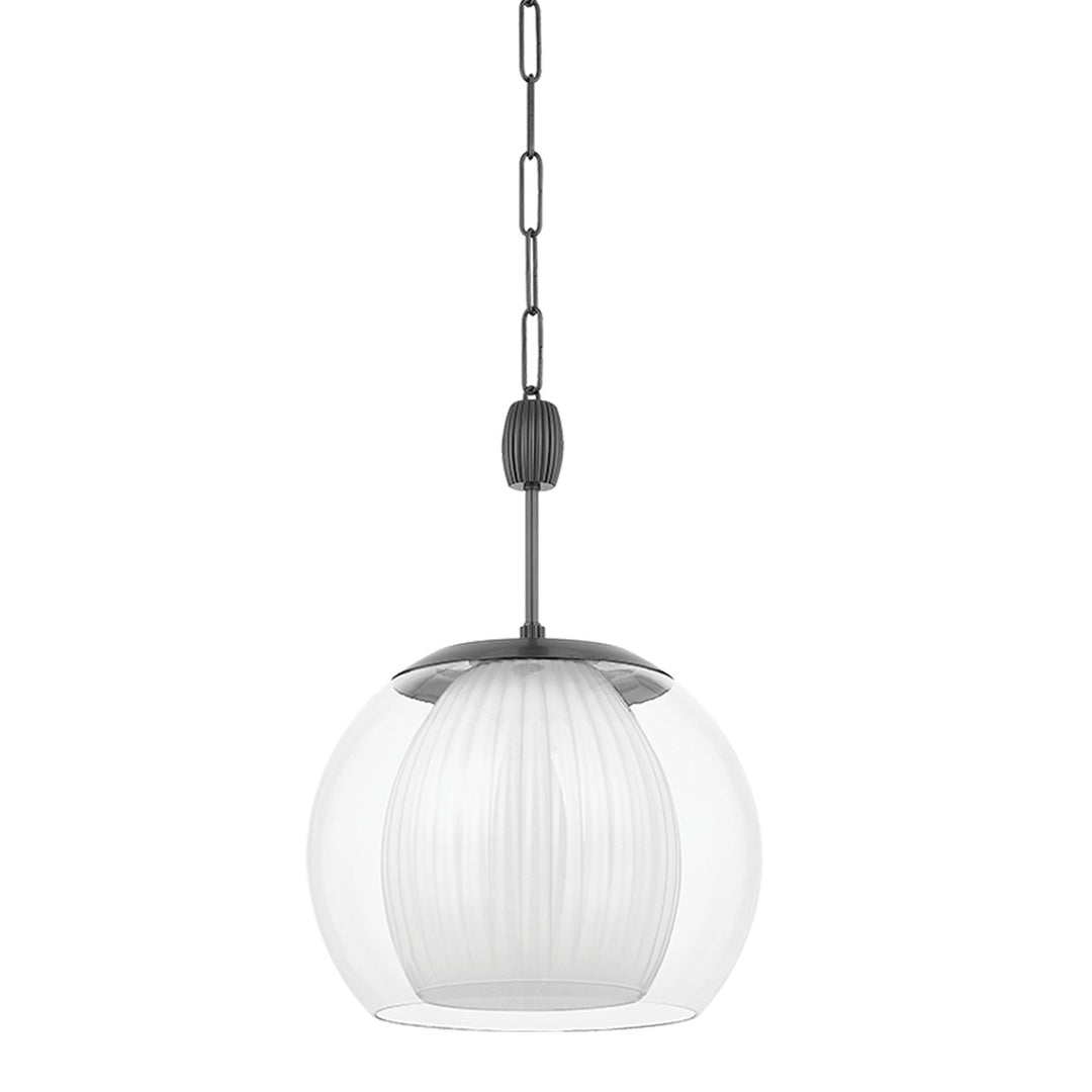 Clementon One Light Pendant in Distressed Bronze - available from The Lighting Shoppe, trusted by Canadian homeowners